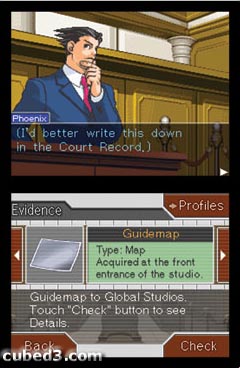 Screenshot for Phoenix Wright: Ace Attorney on Nintendo DS