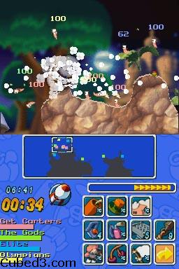 Screenshot for Worms: Open Warfare on Nintendo DS