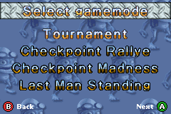 Screenshot for Crazy Frog Racer on Game Boy Advance