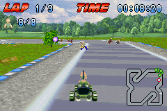 Screenshot for Crazy Frog Racer on Game Boy Advance