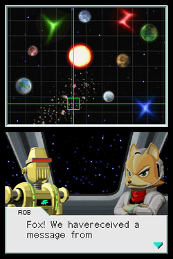 Screenshot for Star Fox Command on Nintendo DS