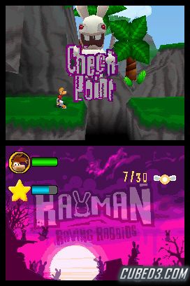 Screenshot for Rayman Raving Rabbids on Nintendo DS