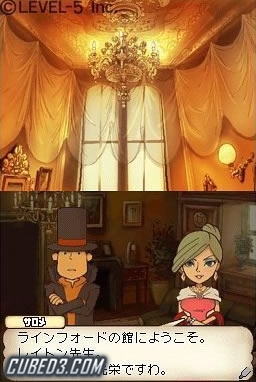 Screenshot for Professor Layton and the Mysterious Village on Nintendo DS