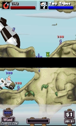 Screenshot for Worms Open Warfare 2 on Nintendo DS