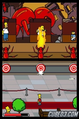 Screenshot for The Simpsons Game on Nintendo DS