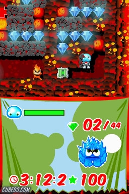Screenshot for Boulder Dash Rocks! (Hands-On) on Nintendo DS