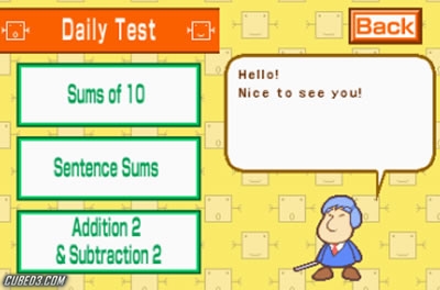 Screenshot for Professor Kageyama's Maths Training (Hands-On) on Nintendo DS