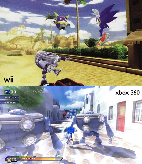 sonic unleashed wii vs ps3