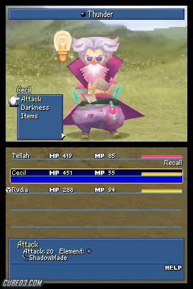 Screenshot for Final Fantasy IV on Nintendo DS