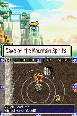 Screenshot for Mystery Dungeon: Shiren the Wanderer on Nintendo DS