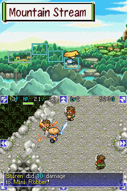Screenshot for Mystery Dungeon: Shiren the Wanderer on Nintendo DS
