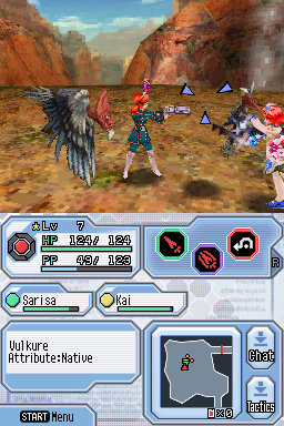 Screenshot for Phantasy Star Zero on Nintendo DS