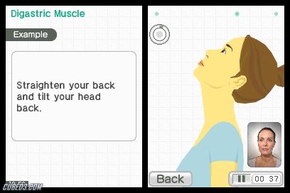 Screenshot for Face Training: Facial Exercises to Strengthen and Relax from Fumiko Inudo on Nintendo DS