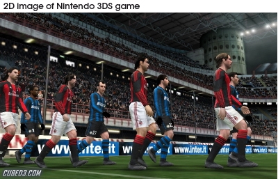 Screenshot for Pro Evolution Soccer 2011 3D on Nintendo 3DS