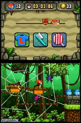 Screenshot for Zoonies - Escape from Makatu on Nintendo DS