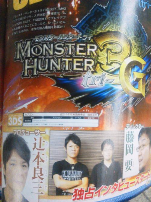 Image for Famitsu Reveals Monster Hunter 3G for 3DS