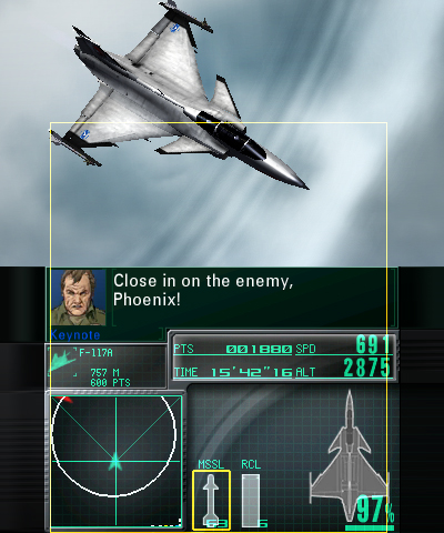 Screenshot for Ace Combat: Assault Horizon Legacy on Nintendo 3DS