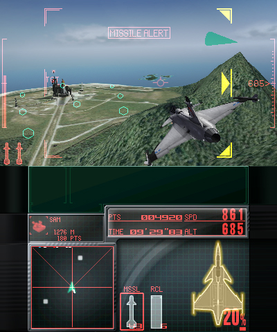 Screenshot for Ace Combat: Assault Horizon Legacy on Nintendo 3DS