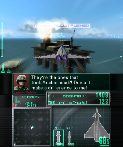 Screenshot for Ace Combat: Assault Horizon Legacy on Nintendo 3DS