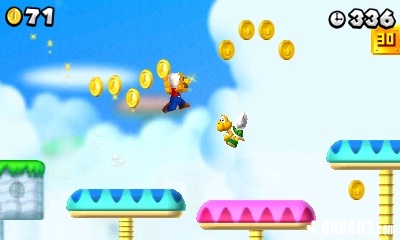 Screenshot for New Super Mario Bros. 2 (Hands-On) on Nintendo 3DS