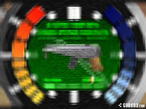 Goldeneye had numerous guns, but which one is in this distorted image?