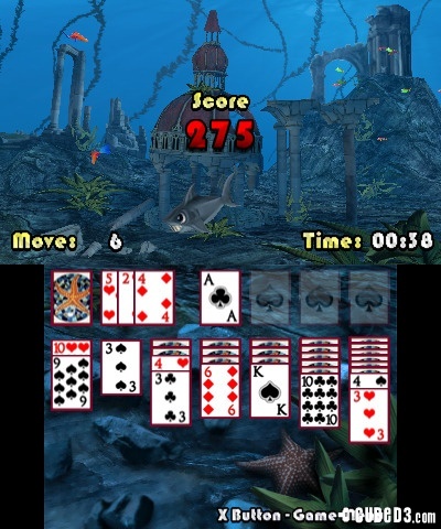 Screenshot for 3D Solitaire on Nintendo 3DS