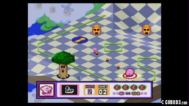 Screenshot for Kirby's Dream Course on Super Nintendo