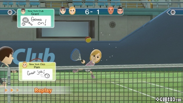 Screenshot for Wii Sports Club - Tennis on Wii U