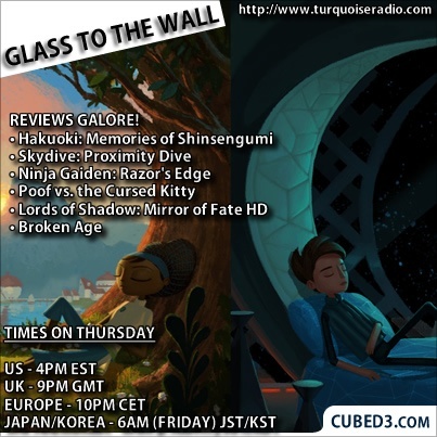 Image for Glass to the Wall Episode 44 - Reviews Special: Broken Age, Castlevania: Lords of Shadow - Mirror of Fate HD, Hakuoki: Memories of Shinsengumi & More!