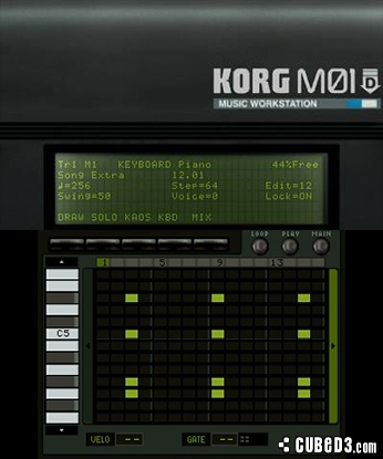 Screenshot for KORG M01D on Nintendo 3DS