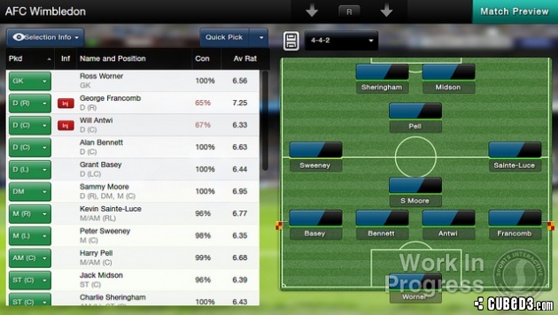 Screenshot for Football Manager Classic 2014 on PS Vita