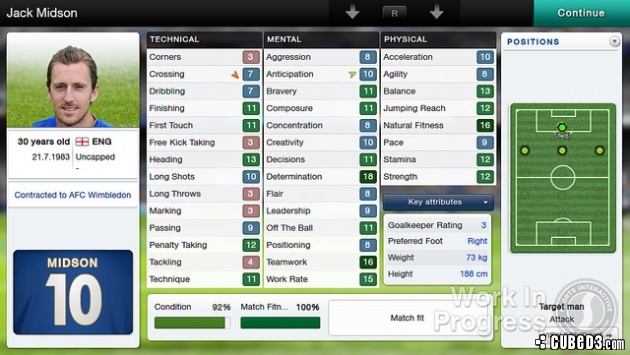 Screenshot for Football Manager Classic 2014 on PS Vita