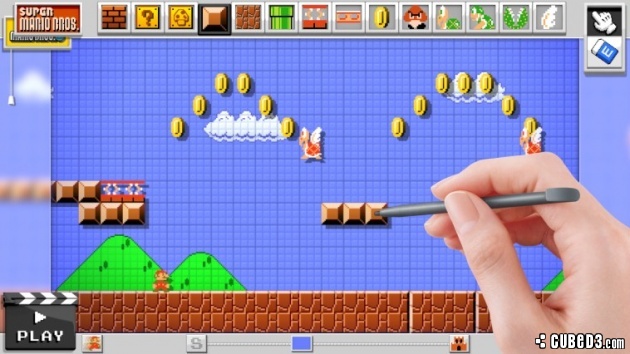 Screenshot for Mario Maker (Hands-On) on Wii U