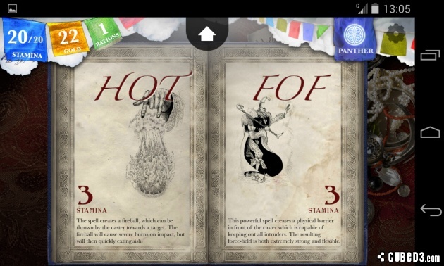 Screenshot for Sorcery! on Android