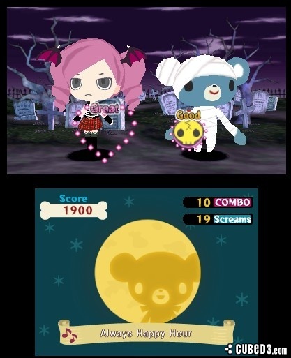 Screenshot for Gabrielle's Ghostly Groove 3D on Nintendo 3DS