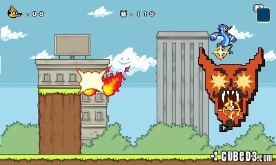 Screenshot for Regular Show: Mordecai and Rigby in 8-Bit Land on Nintendo 3DS