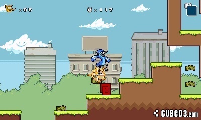 Screenshot for Regular Show: Mordecai and Rigby in 8-Bit Land on Nintendo 3DS