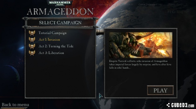 Screenshot for Warhammer 40,000: Armageddon on PC