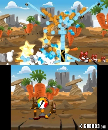 Screenshot for Angry Bunnies on Nintendo 3DS