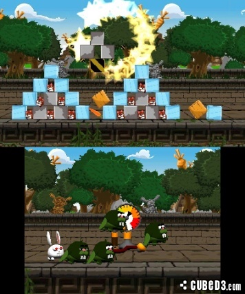 Screenshot for Angry Bunnies on Nintendo 3DS