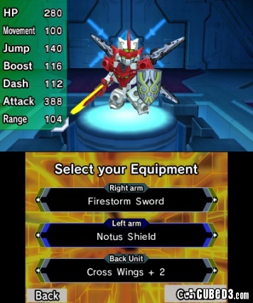 Screenshot for Tenkai Knights: Brave Battle on Nintendo 3DS