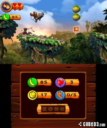 Screenshot for Donkey Kong Country Returns 3D on Nintendo 3DS