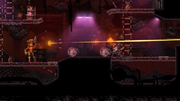 Screenshot for SteamWorld Heist on Nintendo 3DS