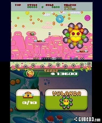 Screenshot for 3D Fantasy Zone: Opa-Opa Bros. on Nintendo 3DS