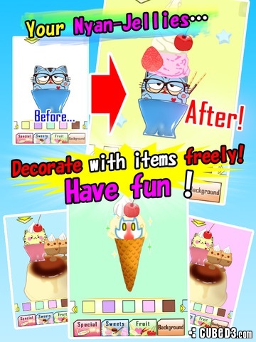 Screenshot for Nyan-Jelly: Get & Float on iOS