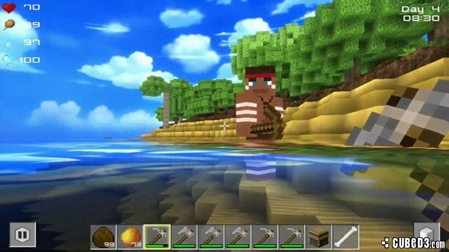 Screenshot for Cube Life: Island Survival on Wii U