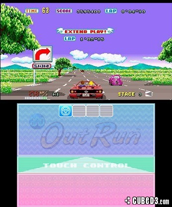 Screenshot for 3D Out Run on Nintendo 3DS