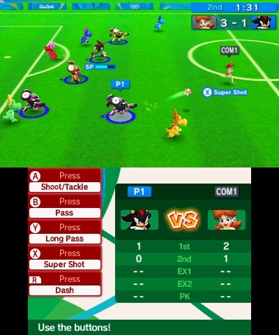 Screenshot for Mario & Sonic at the Rio 2016 Olympic Games on Nintendo 3DS