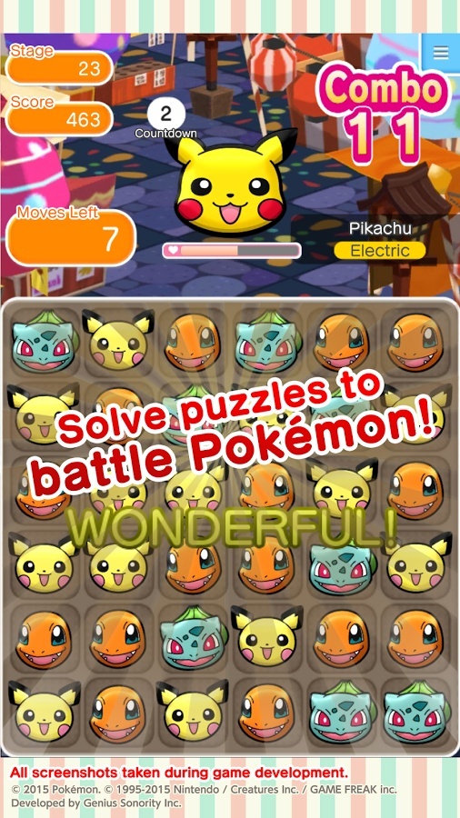 Screenshot for Pokémon Shuffle Mobile on Android