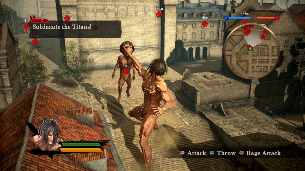 Screenshot for Attack on Titan: Wings of Freedom on PlayStation 4